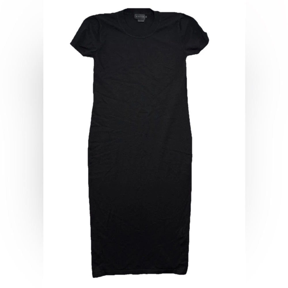 Hatch Maternity Maxi Short Sleeve Black Dress Size 3
